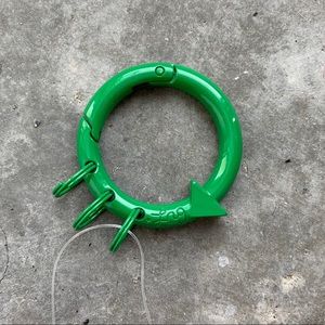 LRG carabiner keychain in Kelly Green